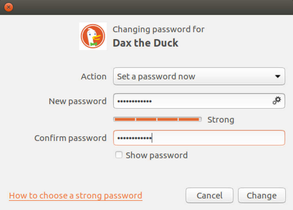 Linux password. How to Set a password.