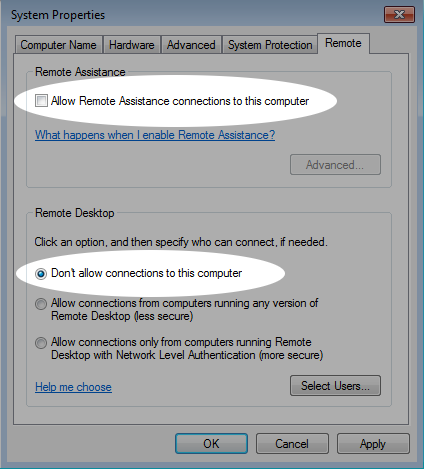 remotely access windows 7