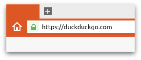 A browser address bar showing the security padlock.