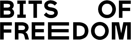 Logo for Bits of Freedom.