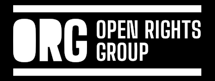 Logo for Open Rights Group.