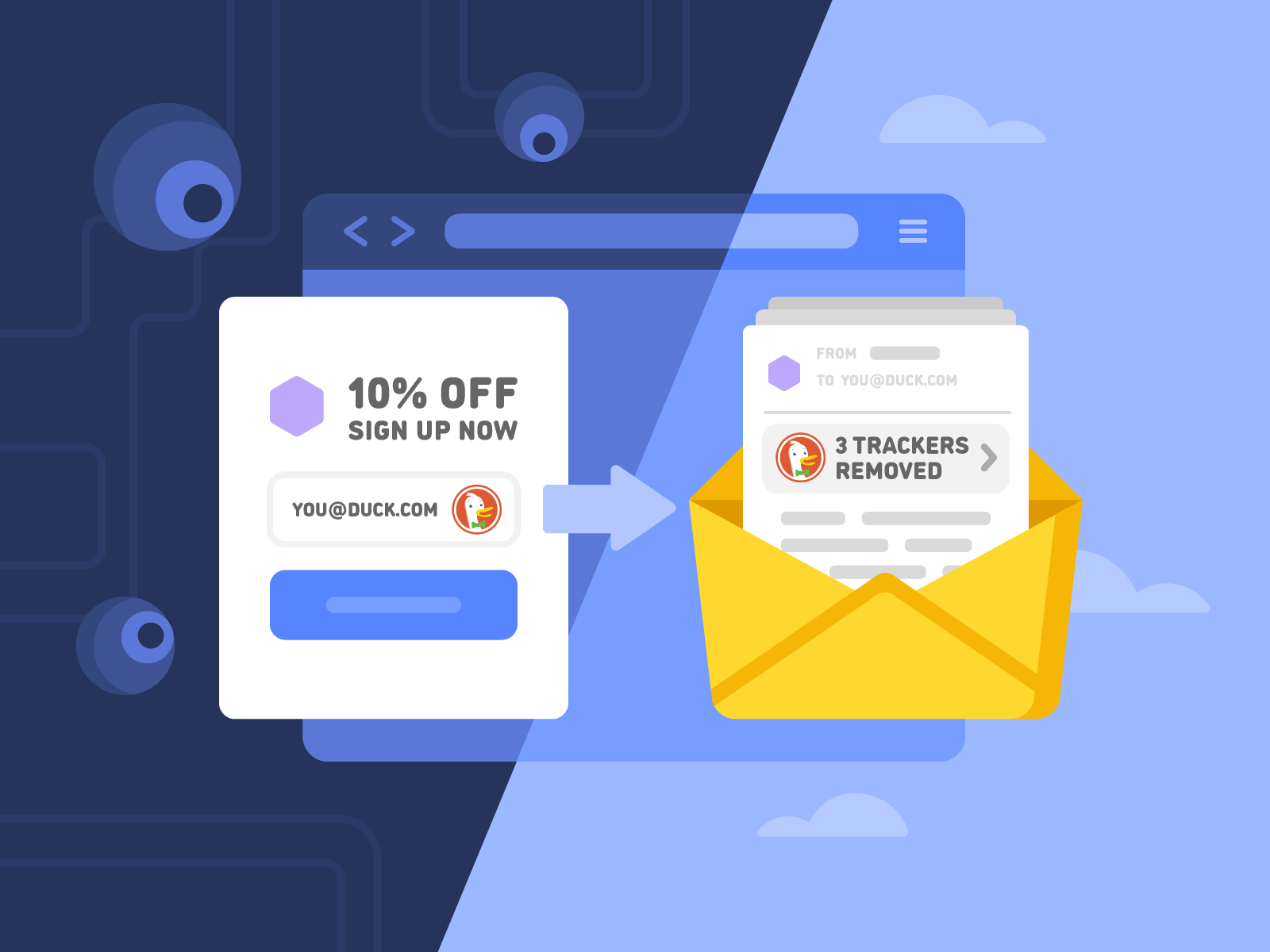 Reading your email should be a private activity. You may be surprised to learn that 70% of emails contain trackers that can detect when you’ve opene