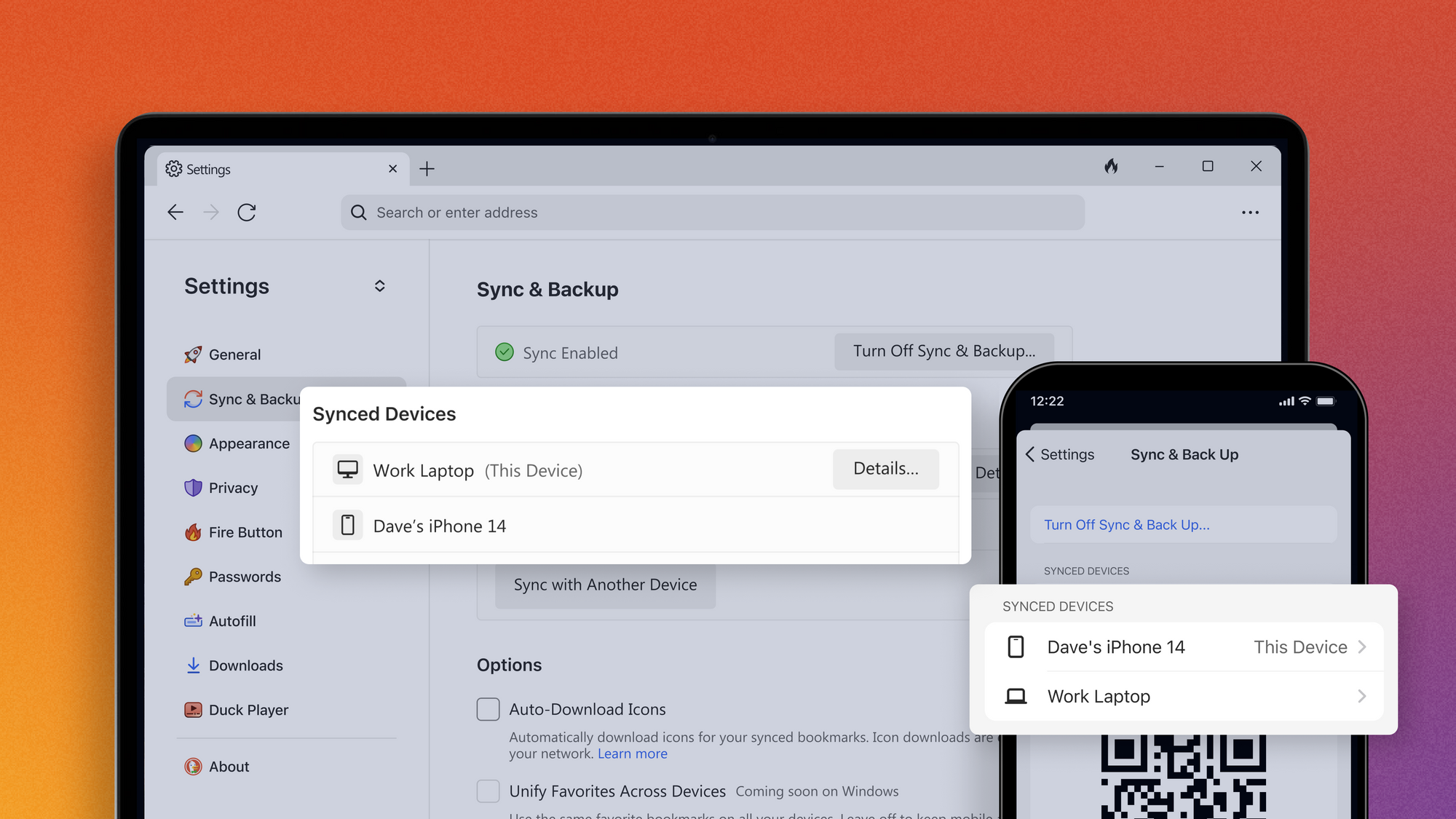 DuckDuckGo browser upgrade: Privately sync your bookmarks and passwords across devices
